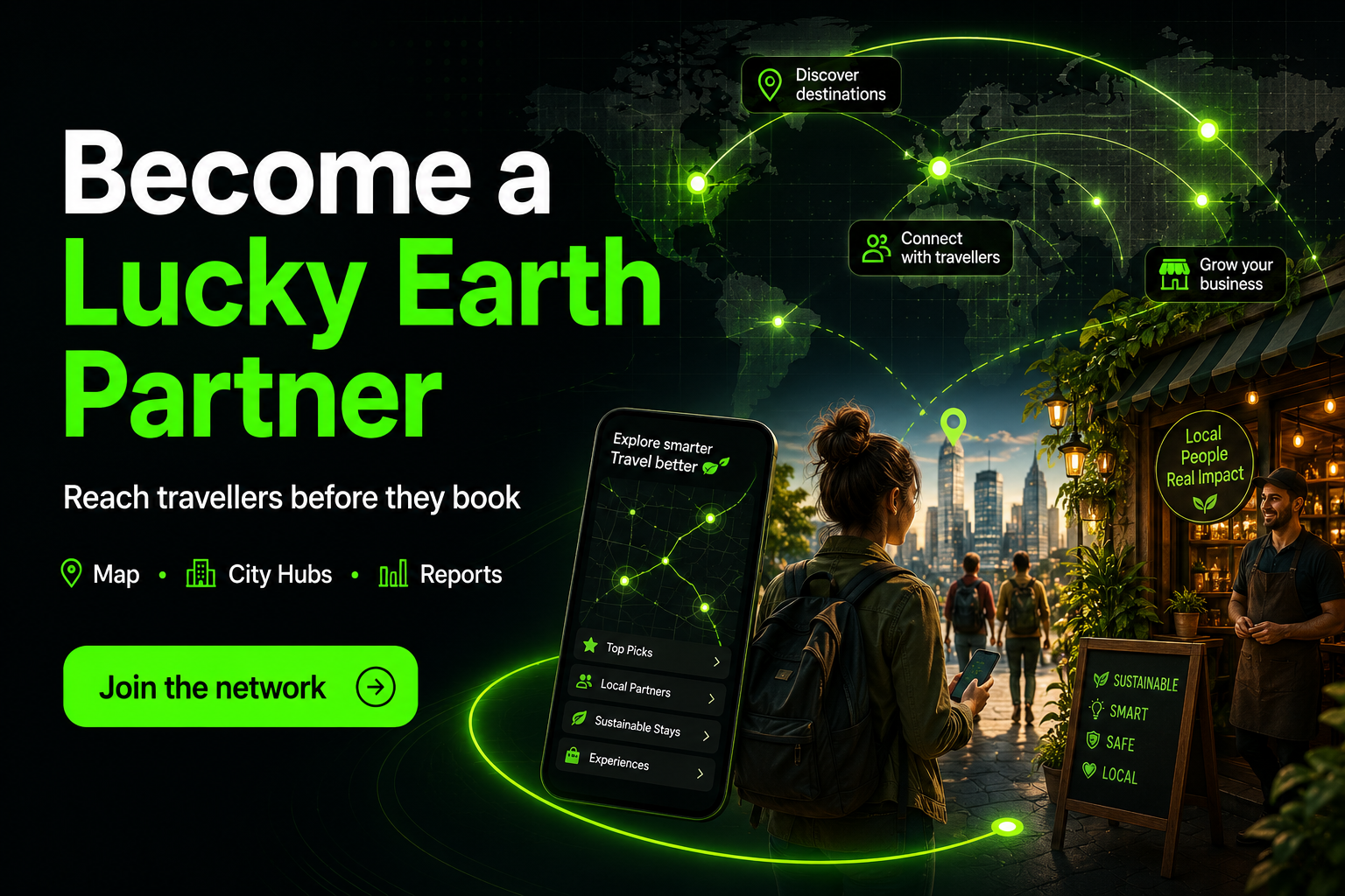 Become a Lucky Earth Partner — reach travellers before they book